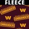 NFL Washington Commanders Fleece 70531-D Licensed Fabric by the Yard